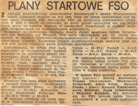 Zapowiedź RSMP - 1980r